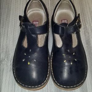 Navy Leather Mary Janes